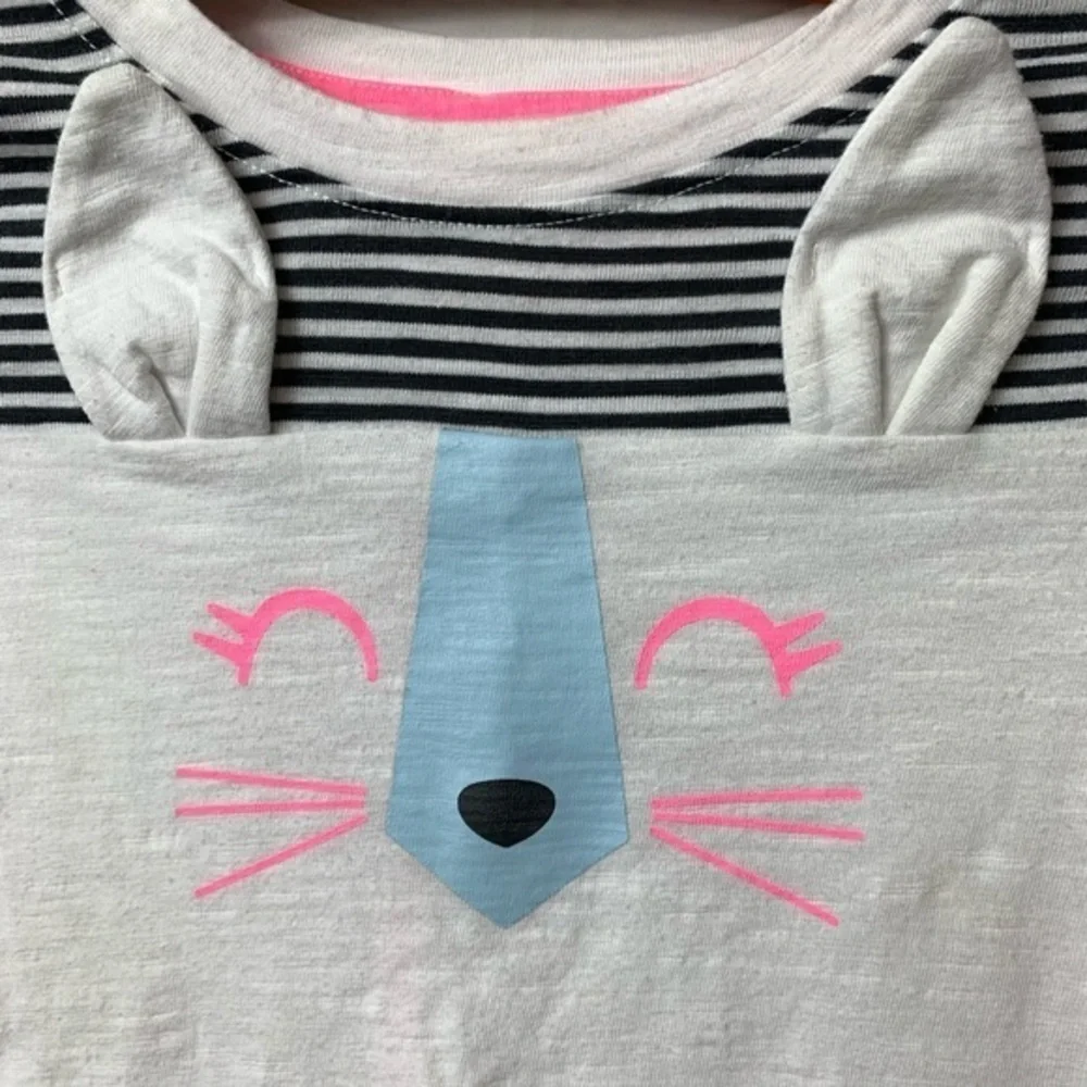 EUC Cat & Jack Bunny Tunic 3/4 Sleeve Top